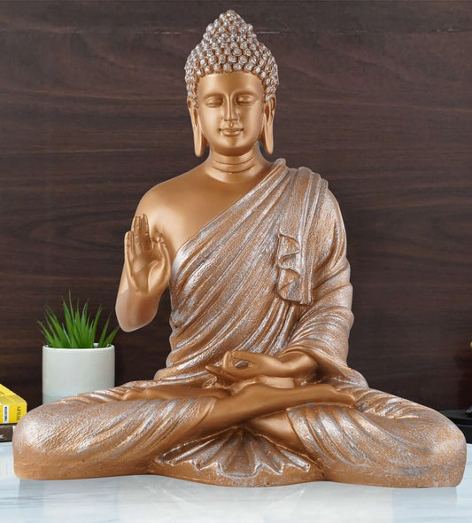 M/S PREM CRAFTS  Gautam Buddha Statue Showpiece Idol Figurine for Feng Sui, Vastu, Home Decor, Office, Diwali, Gifting, Living Room, Bedroom, Study Table -9 M/S PREM CRAFTS