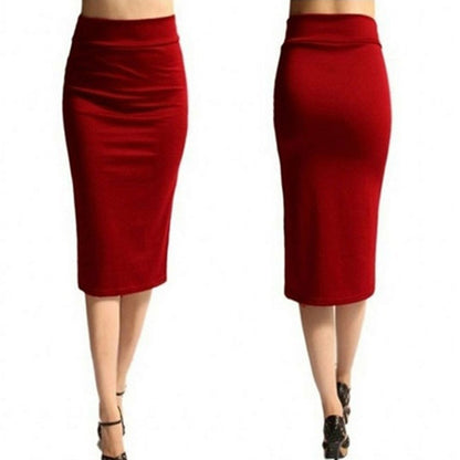 Thin Body Shows Thin Waist Pencil One-Step Skirt