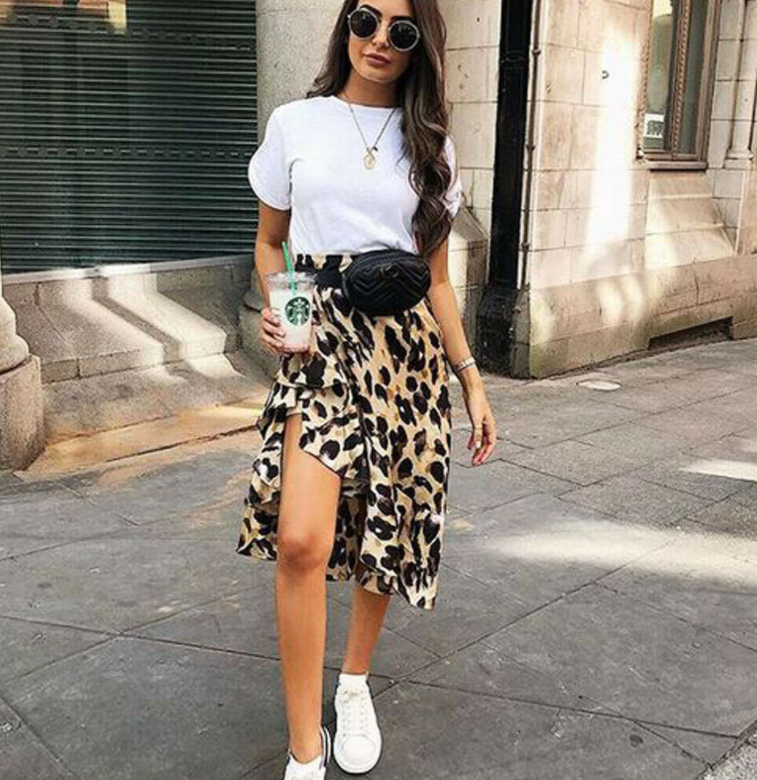 Slim Sexy Leopard Print Skirt