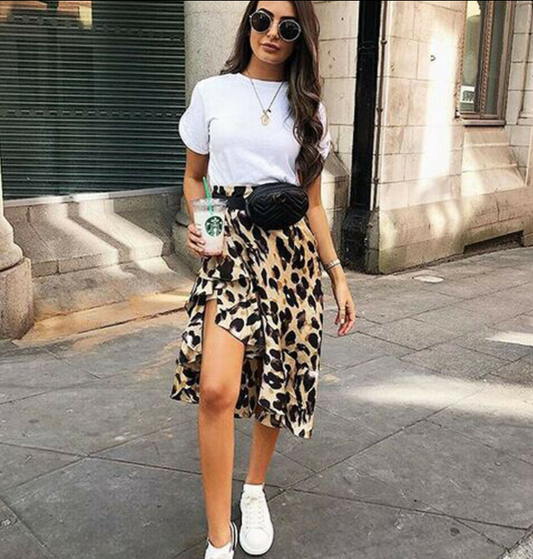 Slim Sexy Leopard Print Skirt