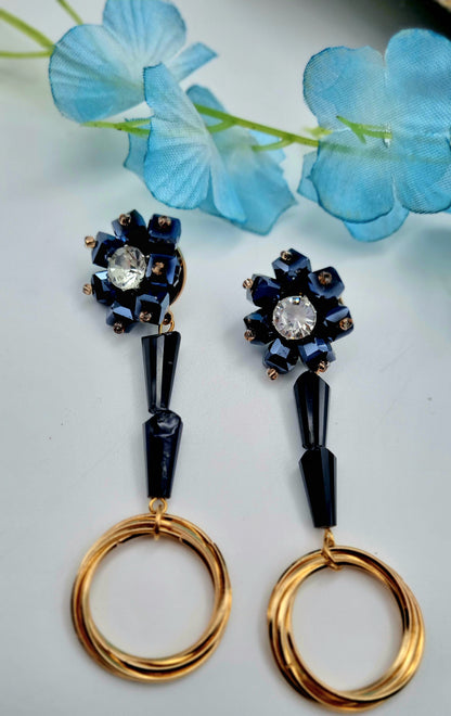 "Radiant Blossoms: Exquisite Statement Earrings"