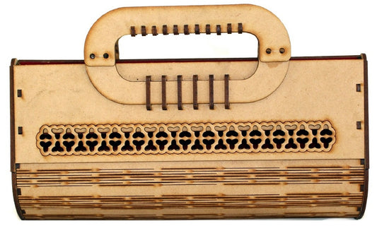 Elegant Wooden Laser-Cut Handbag Lightweight and eco-friendly