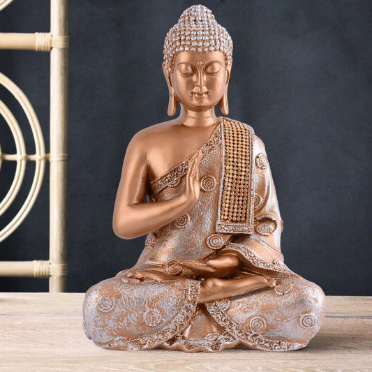 M/S PREM CRAFTS  Gautam Buddha Statue Showpiece Idol Figurine for Feng Sui, Vastu, Home Decor, Office, Diwali, Gifting, Living Room, Bedroom, Study Table -14 M/S PREM CRAFTS