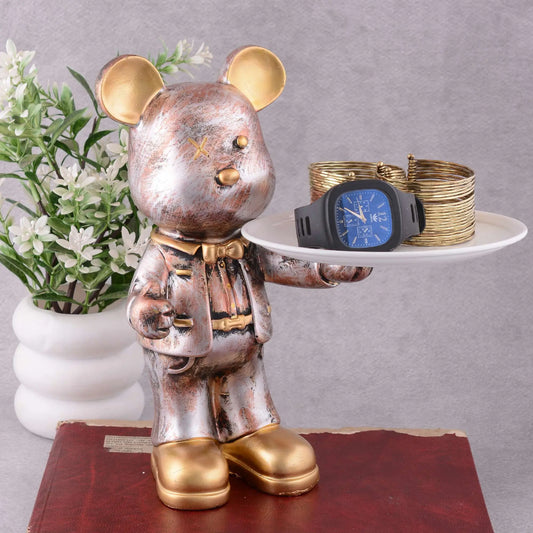 M/S PREM CRAFTS  Cool Taddy Bear Showpiece for Home Decorative Showpiece | Taddy Bear with Paltter Statue for Home Decor Showpiece | Home Kitchen Decor | Office Decorative Item -10 M/S PREM CRAFTS