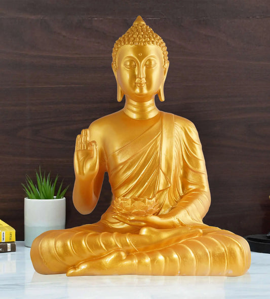 M/S PREM CRAFTS  Gautam Buddha Statue Showpiece Idol Figurine for Feng Sui, Vastu, Home Decor, Office, Diwali, Gifting, Living Room, Bedroom, Study Table -2 M/S PREM CRAFTS