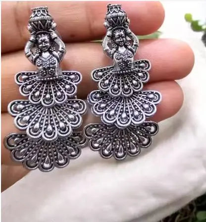 Women’s Indian Bollywood Stylish AZ838-OXidised Earrings Traditional Ethnic Jhumka/Jhumki Earrings for Women Unique Design Attractive Sister