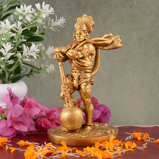 M/S PREM CRAFTS  Bahubali Hanuman Ji Murti for Car Dashboard Home Decor Pooja Room Office Table Wall Bajrangbali Idol Statue Showpiece Decoration Gift Items M/S PREM CRAFTS