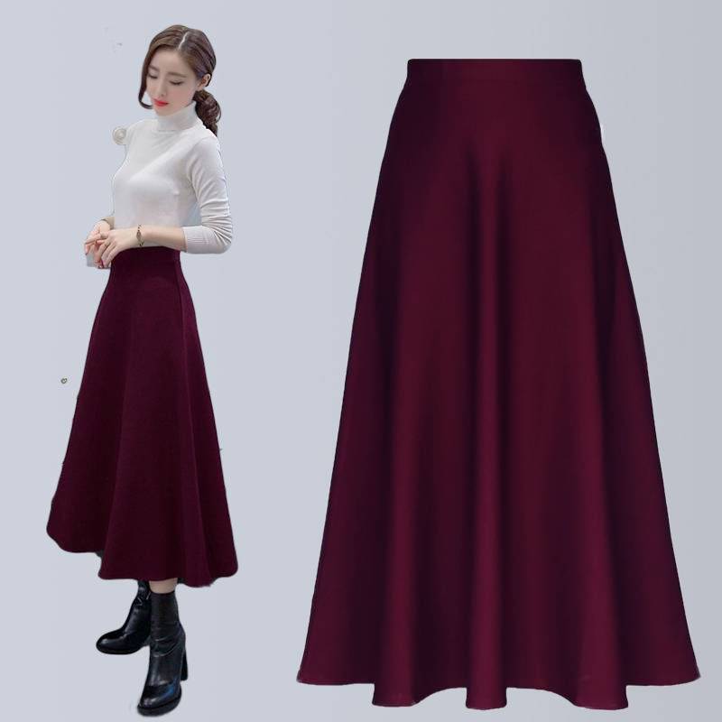 Women's Elastic High Waist Slim Skirt