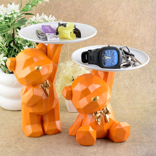 M/S PREM CRAFTS  Cool Taddy Bear Showpiece for Home Decorative Showpiece | Taddy Bear with Paltter Statue for Home Decor Showpiece | Home Kitchen Decor | Office Decorative Item -3 M/S PREM CRAFTS