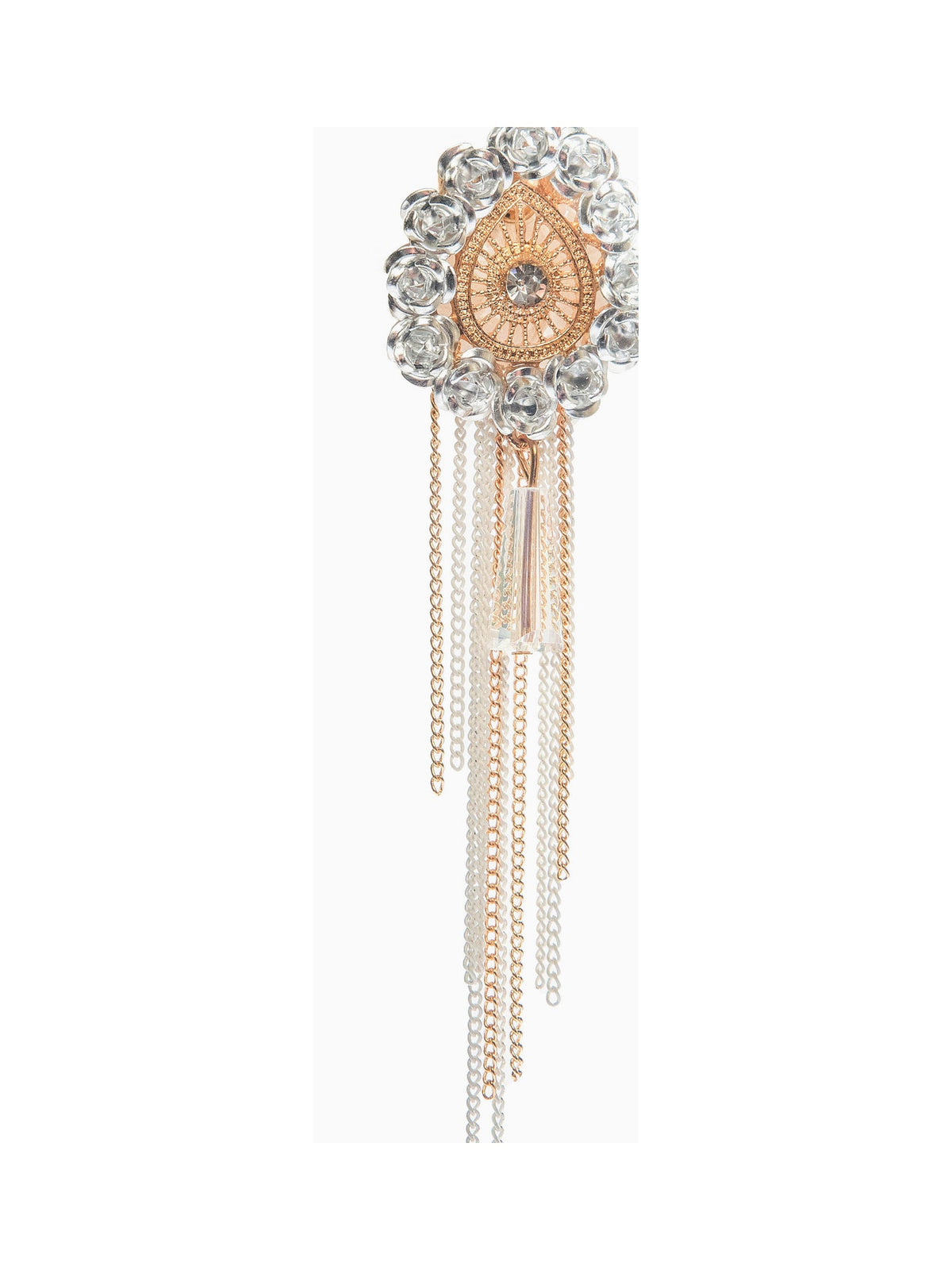 White Beaded Tassel Drops - Attractive Sister