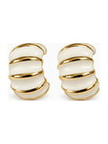 Gold Croissant Half Hoops - Attractive Sister