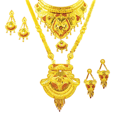 Buy one Get one 2 Gram Gold plated Combo Necklace Set for special Diwali festival