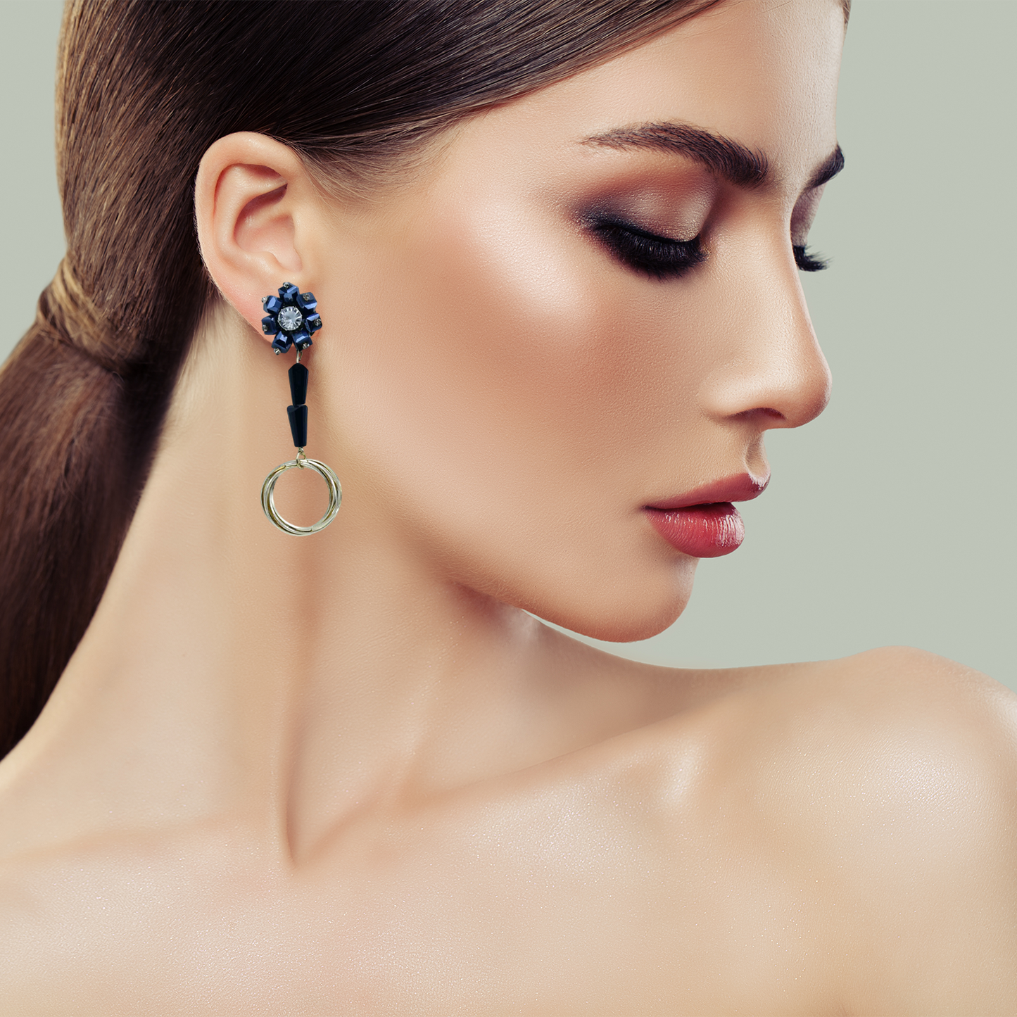 "Radiant Blossoms: Exquisite Statement Earrings"