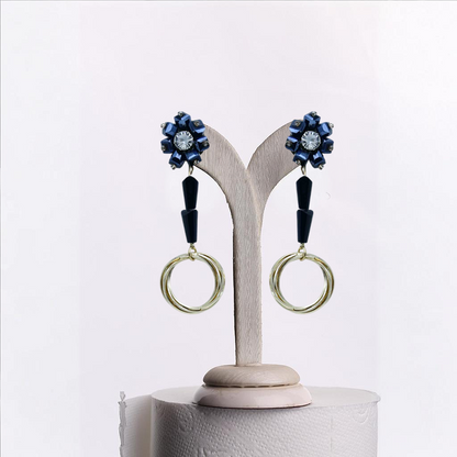 "Radiant Blossoms: Exquisite Statement Earrings"