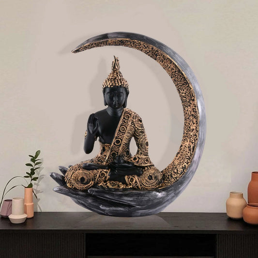 M/S PREM CRAFTS  Gautam Buddha Statue Showpiece Idol Figurine for Feng Sui, Vastu, Home Decor, Office, Diwali, Gifting, Living Room, Bedroom, Study Table -20 M/S PREM CRAFTS
