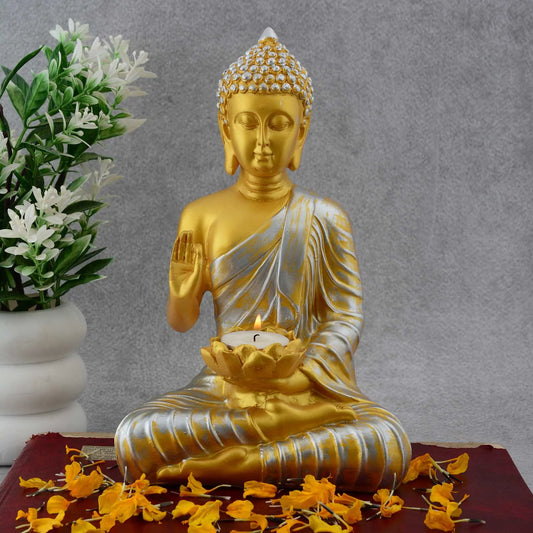 M/S PREM CRAFTS  Gautam Buddha Statue Showpiece Idol Figurine for Feng Sui, Vastu, Home Decor, Office, Diwali, Gifting, Living Room, Bedroom, Study Table -27 M/S PREM CRAFTS