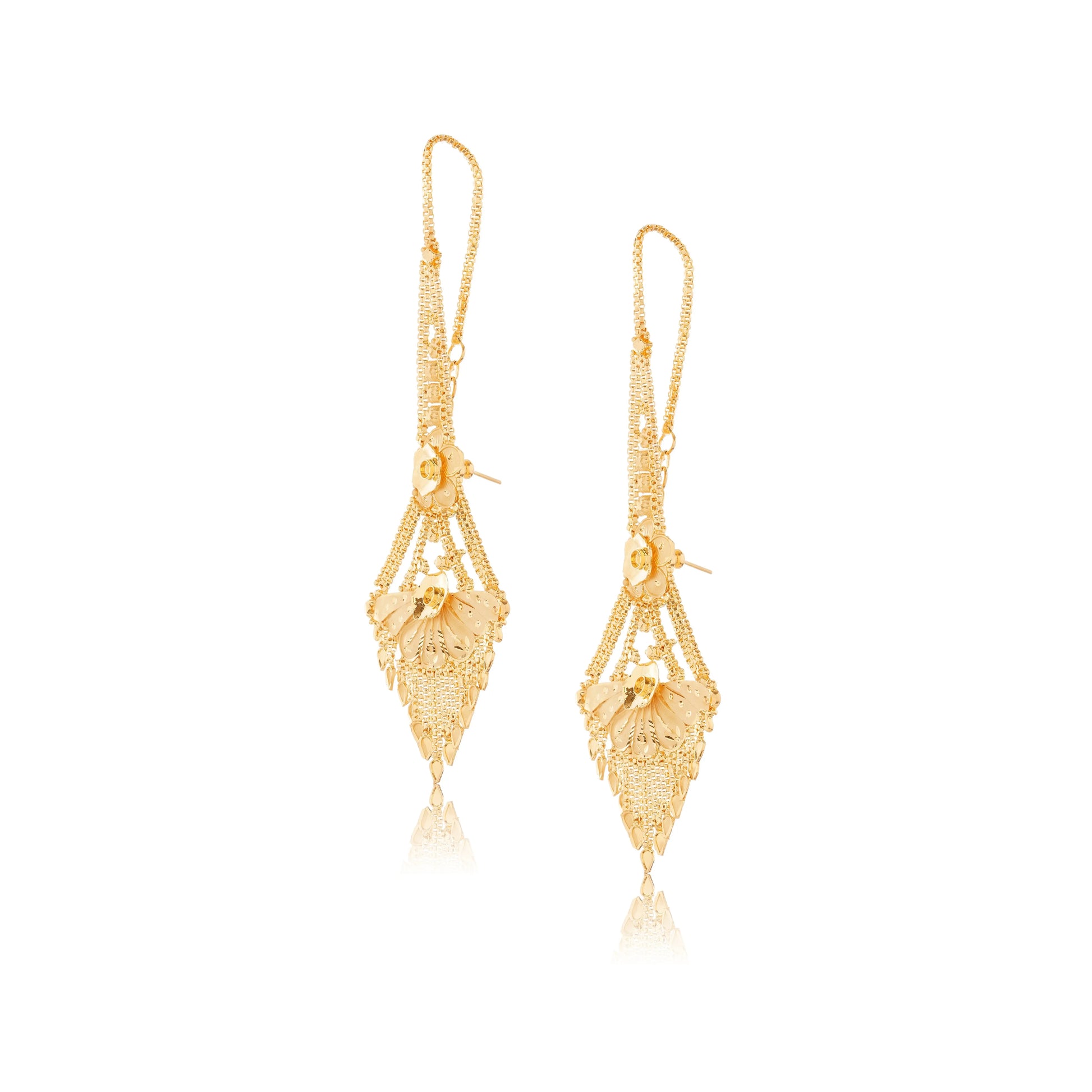 Gold-Plated Bridal Jhumka Earrings | Traditional & Trendy Jewelry Attractive Sister