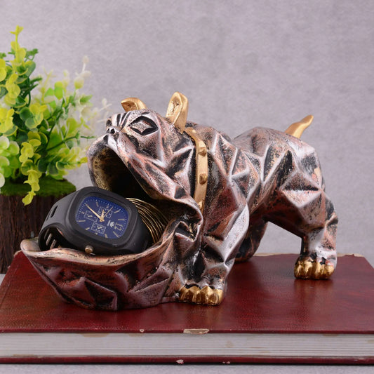 M/S PREM CRAFTS  Cool Dog Showpiece with Plate for Home Dcor Item | Kitchen,Bedroom,Office,Dinning Table Decorative Item -11 M/S PREM CRAFTS