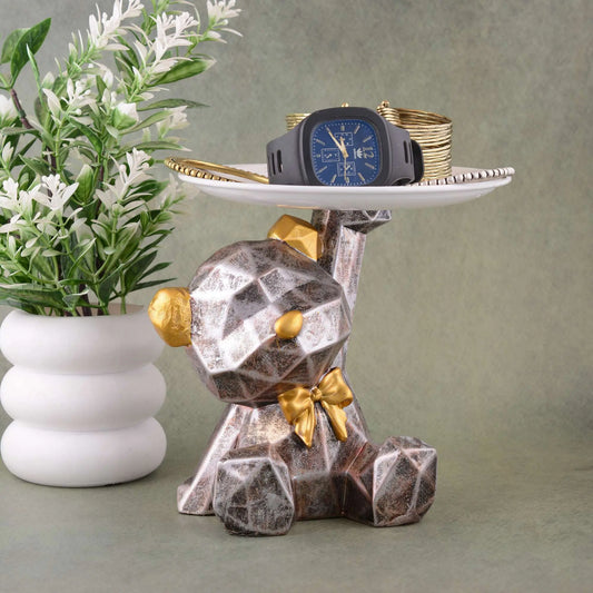 M/S PREM CRAFTS  Cool Taddy Bear Showpiece for Home Decorative Showpiece | Taddy Bear with Paltter Statue for Home Decor Showpiece | Home Kitchen Decor | Office Decorative Item -11 M/S PREM CRAFTS