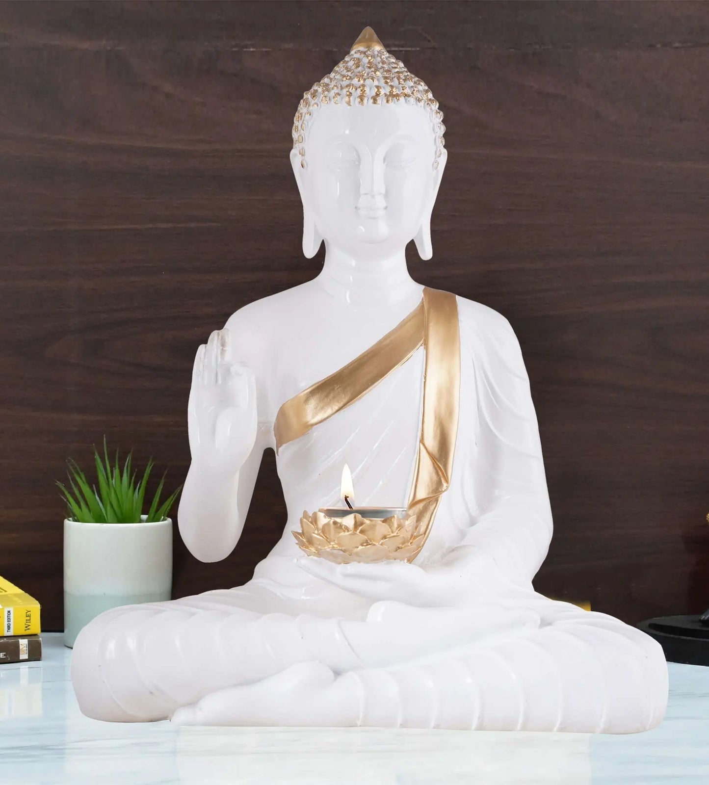 M/S PREM CRAFTS  Gautam Buddha Statue Showpiece Idol Figurine for Feng Sui, Vastu, Home Decor, Office, Diwali, Gifting, Living Room, Bedroom, Study Table -3 M/S PREM CRAFTS