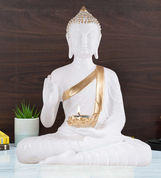 M/S PREM CRAFTS  Gautam Buddha Statue Showpiece Idol Figurine for Feng Sui, Vastu, Home Decor, Office, Diwali, Gifting, Living Room, Bedroom, Study Table -3 M/S PREM CRAFTS
