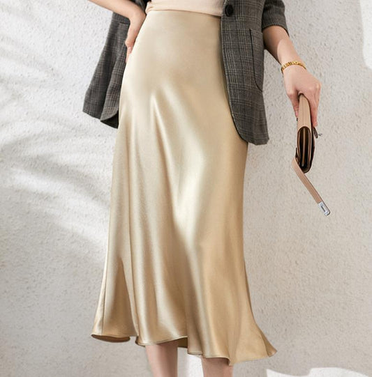 Cold Style French Style Solid Color Skirt Women's Clothing