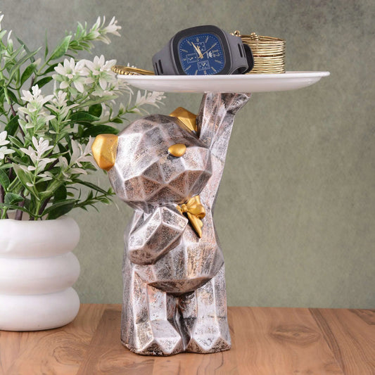M/S PREM CRAFTS  Cool Taddy Bear Showpiece for Home Decorative Showpiece | Taddy Bear with Paltter Statue for Home Decor Showpiece | Home Kitchen Decor | Office Decorative Item -12 M/S PREM CRAFTS