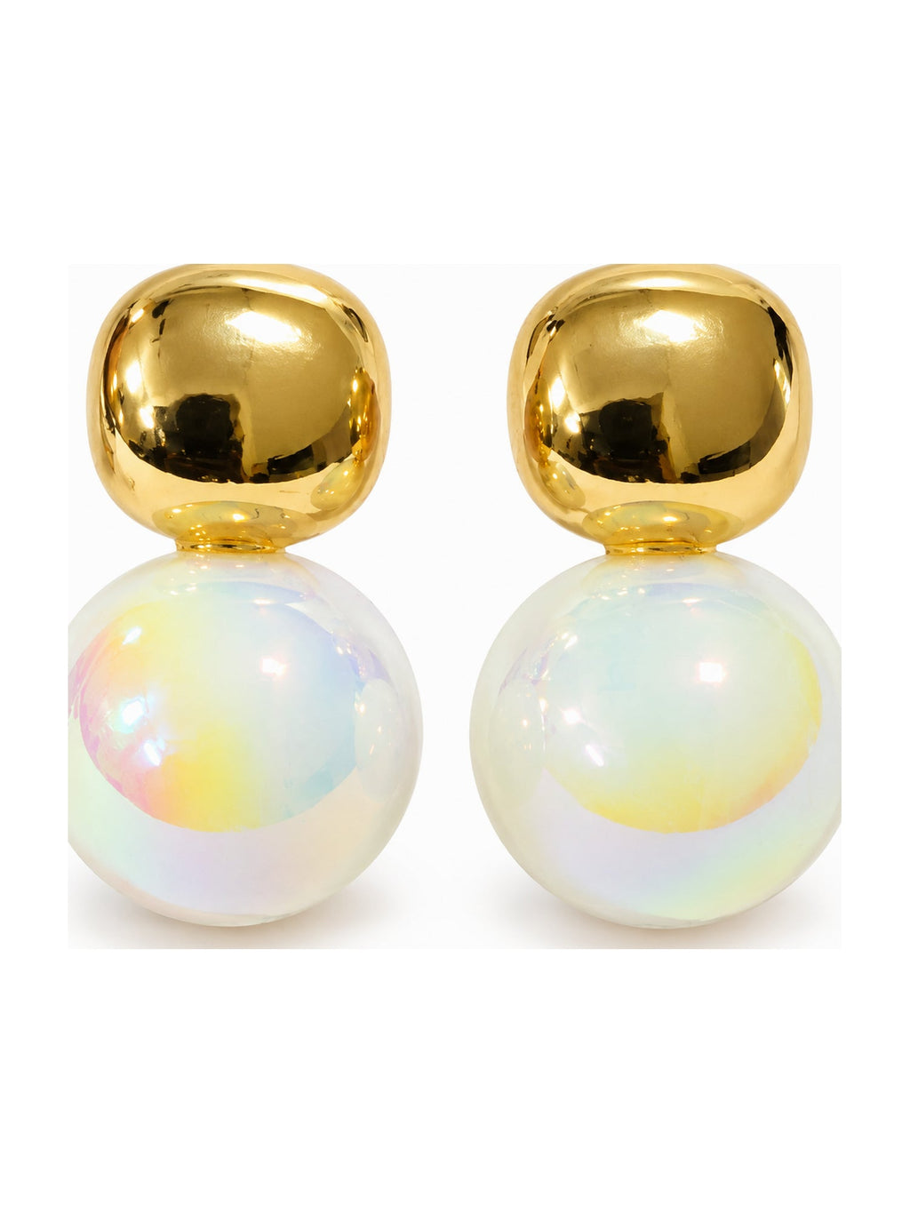 Chunky Nugget Pearl Drops Gold - Attractive Sister