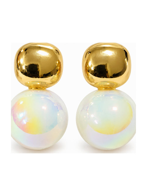 Chunky Nugget Pearl Drops Gold - Attractive Sister