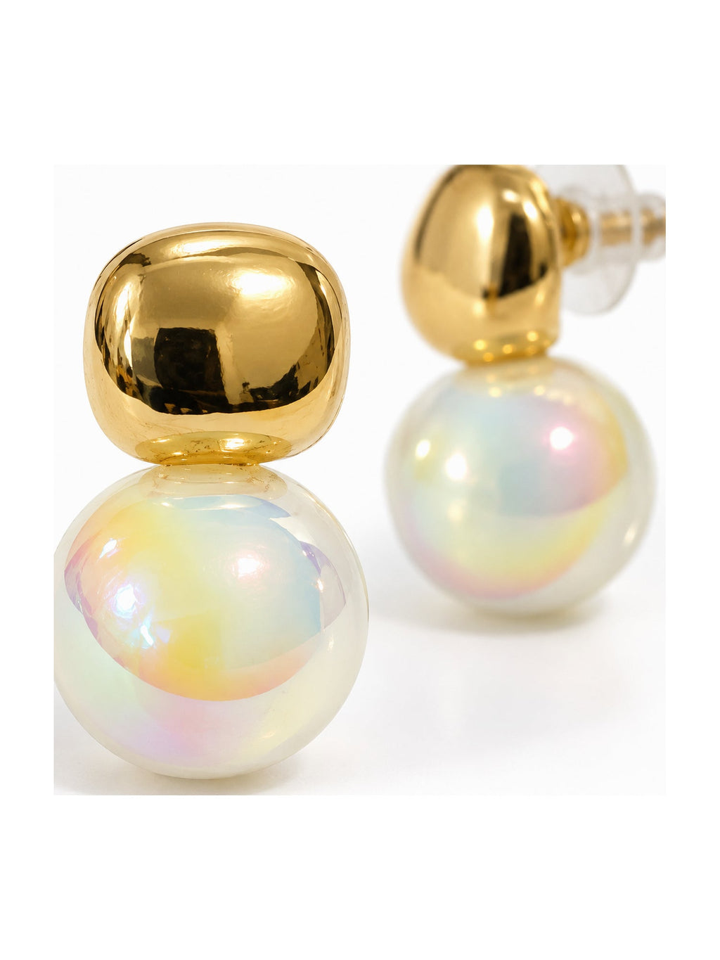 Chunky Nugget Pearl Drops Gold - Attractive Sister