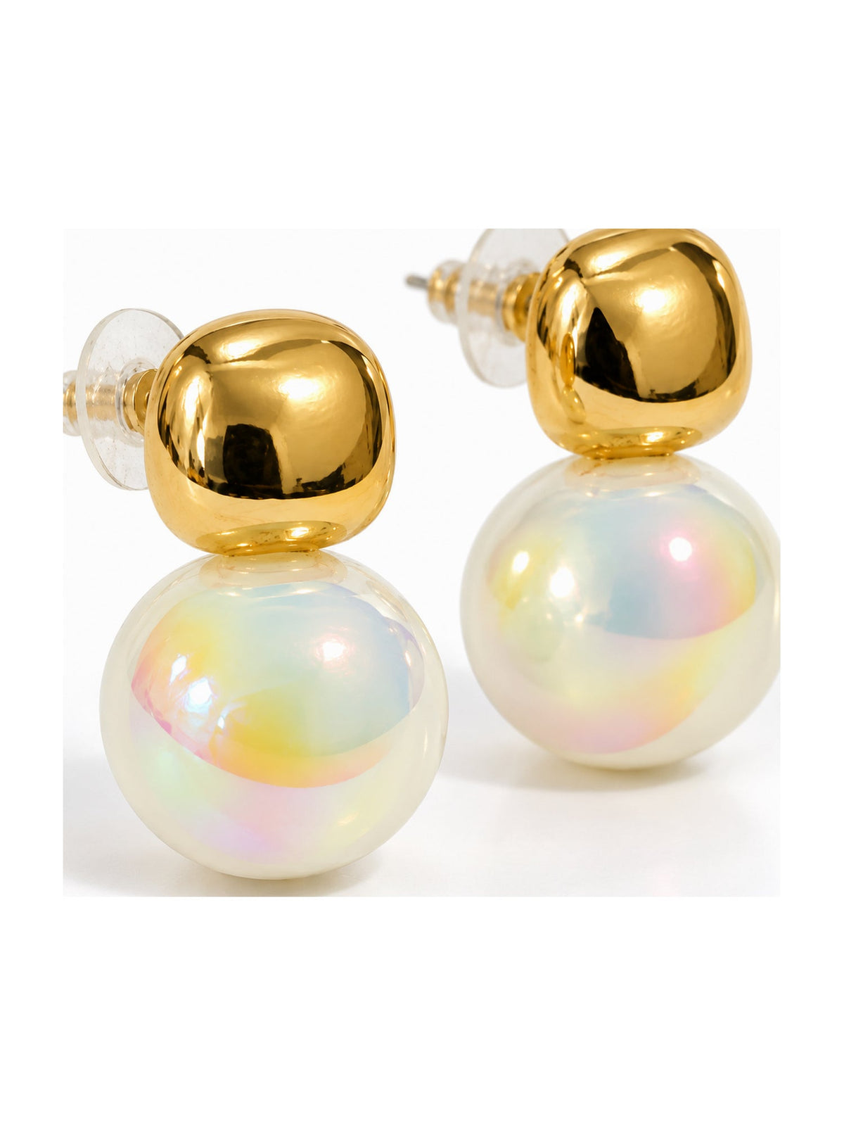 Chunky Nugget Pearl Drops Gold - Attractive Sister