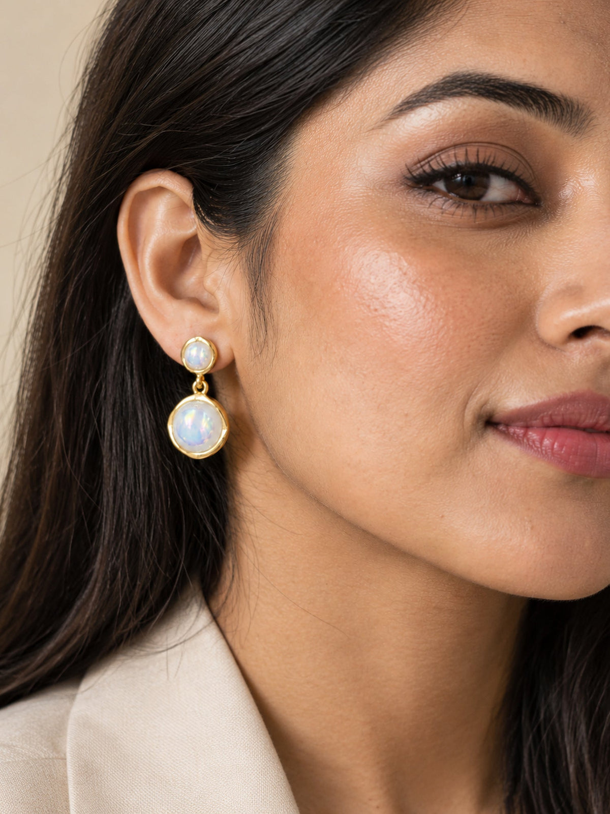 Opal Double Disc Drops - Attractive Sister