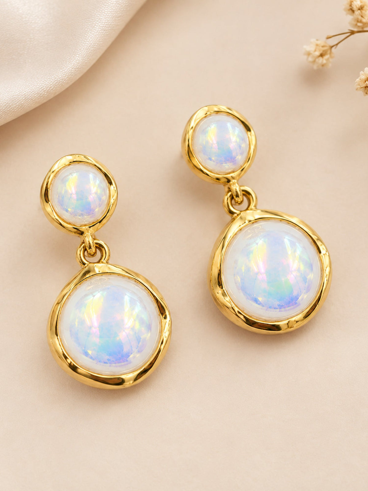 Opal Double Disc Drops - Attractive Sister
