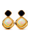 Onyx Opal Square Drops - Attractive Sister