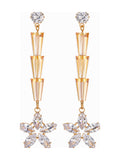 Crystal Cone Star Drops Rose Gold - Attractive Sister