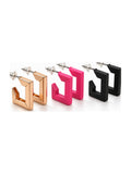 Square Huggie Hoops Set of 3 - Attractive Sister