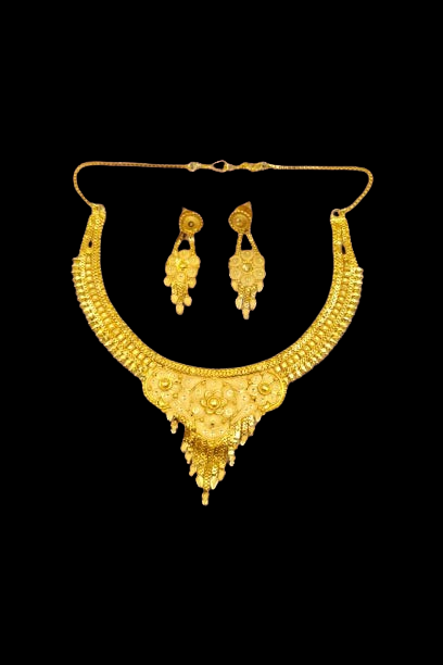 Exquisite one-gram gold-plated choker set , perfect for gifting