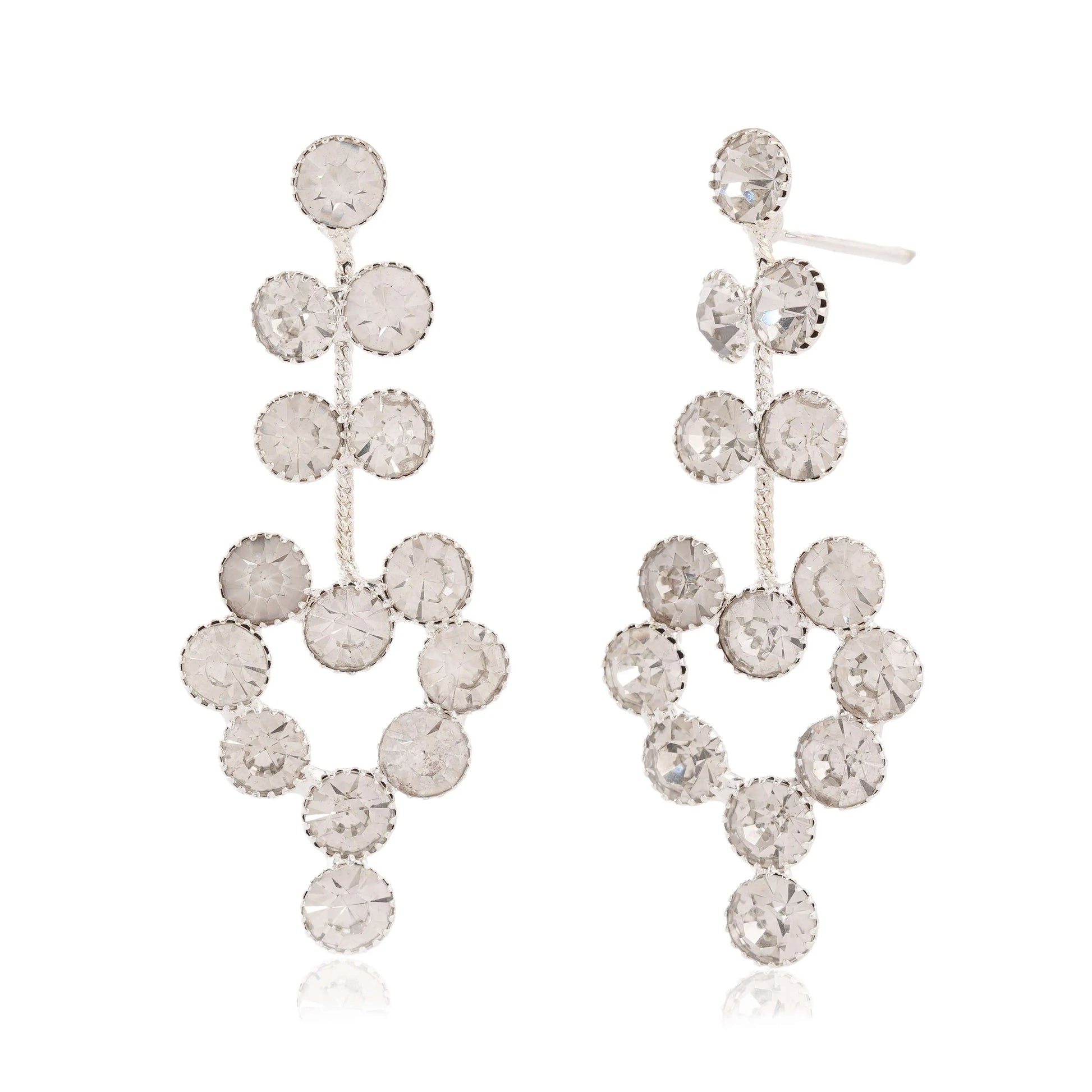 Women's Traditional Silver Oxidised Chandbali Ethnic Design Jhumka/Jhumki Earrings for Women-25 Attractive Sister