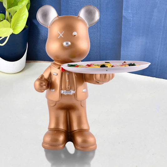 M/S PREM CRAFTS  Cool Taddy Bear Showpiece for Home Decorative Showpiece | Taddy Bear with Paltter Statue for Home Decor Showpiece | Home Kitchen Decor | Office Decorative Item -8 M/S PREM CRAFTS