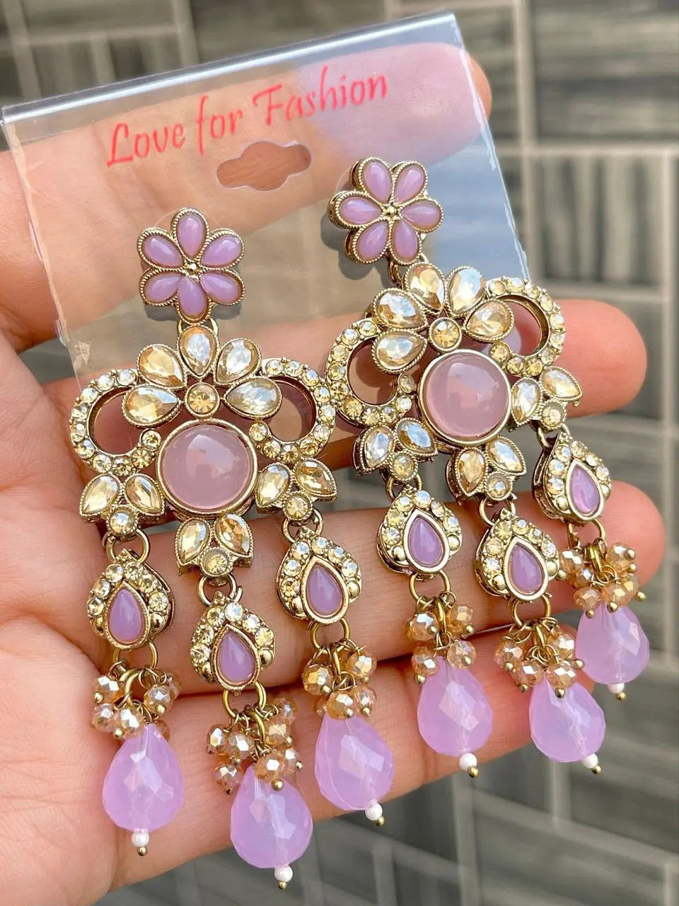 Trending Kundan Meenakari Chandbali Earrings with Red Jhumki – Party, Wedding & Festival Wear RE