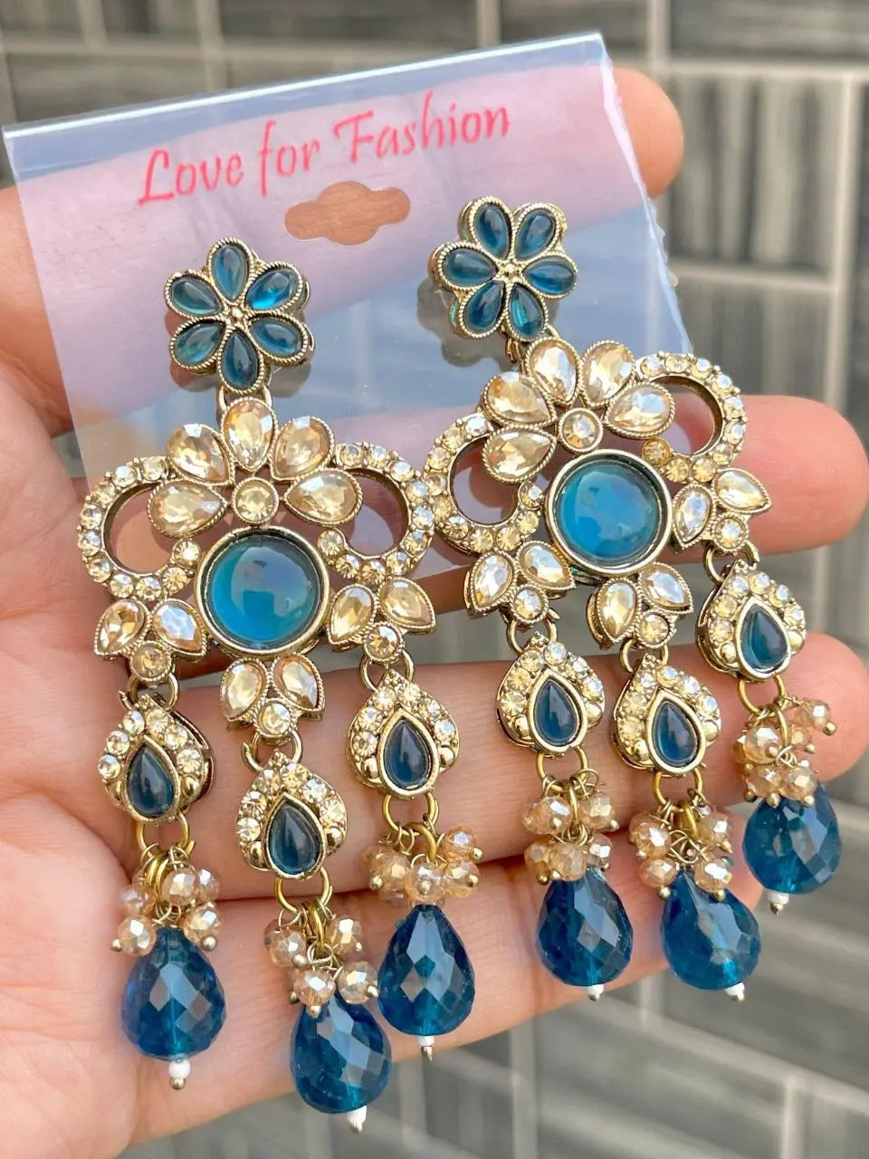 Trending Kundan Meenakari Chandbali Earrings with Red Jhumki – Party, Wedding & Festival Wear RE