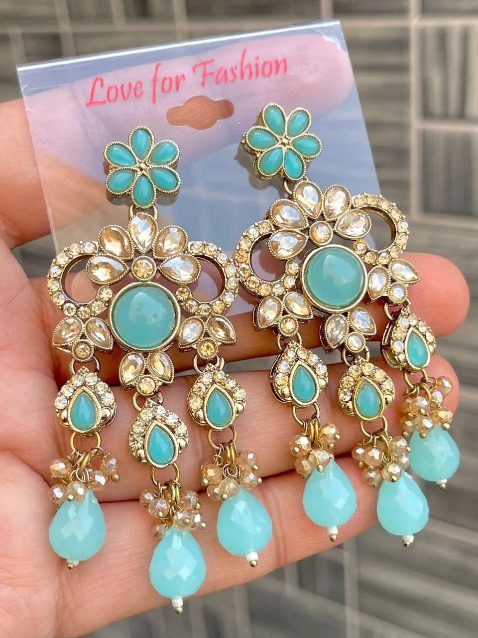 Trending Kundan Meenakari Chandbali Earrings with Red Jhumki – Party, Wedding & Festival Wear RE