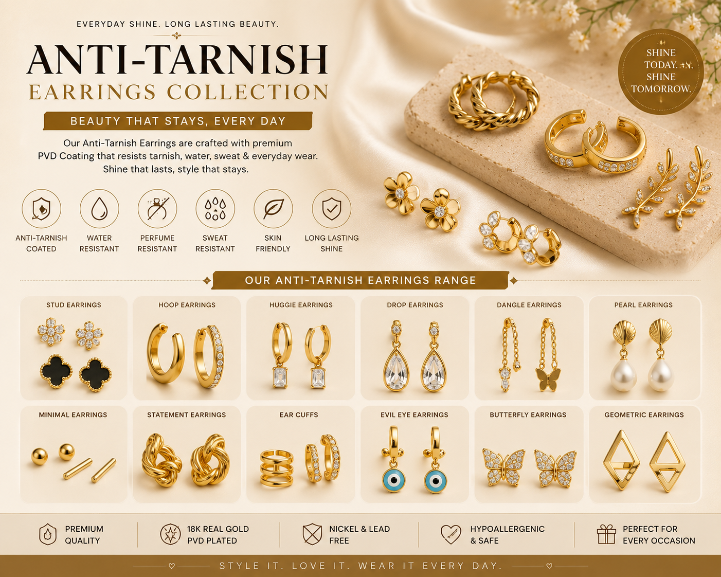 Anti tarsish earring