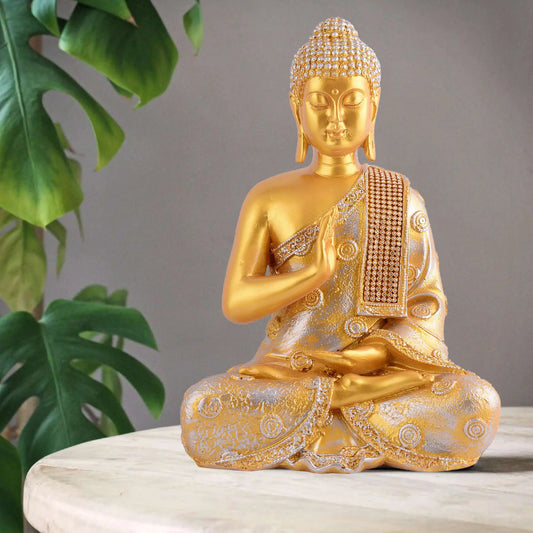 M/S PREM CRAFTS  Gautam Buddha Statue Showpiece Idol Figurine for Feng Sui, Vastu, Home Decor, Office, Diwali, Gifting, Living Room, Bedroom, Study Table -15 M/S PREM CRAFTS