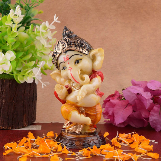 M/S PREM CRAFTS  Ganesha Statue  Idol Shriganesh Bhagwan Murti / Home, Office Decor / Car Dashboard Ganpati / Lord Vinayaka Statue God of Luck & Success Sculpture / Gift Items -07 M/S PREM CRAFTS