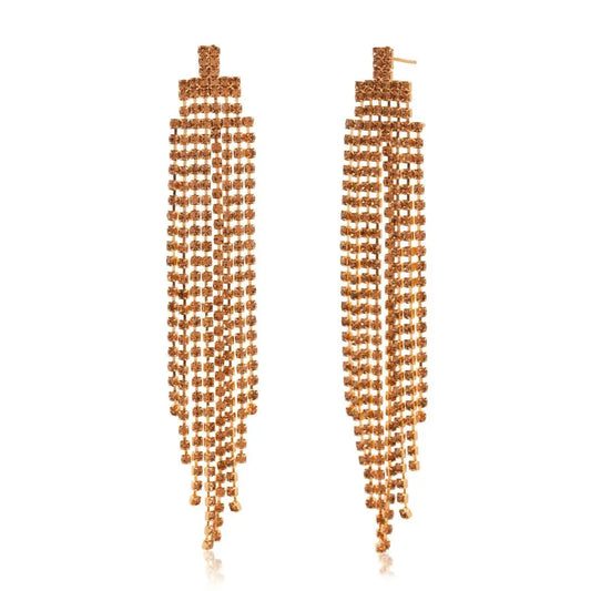 Women’s Indo-Western Drop Dangles Earring With Necklace For Women Fashion Jewellery for women Artificial Earrings and Necklace For women (Golden) Attractive Sister