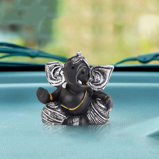 M/S PREM CRAFTS  Ganesha Statue  Idol Shriganesh Bhagwan Murti / Home, Office Decor / Car Dashboard Ganpati / Lord Vinayaka Statue God of Luck & Success Sculpture / Gift Items -02 M/S PREM CRAFTS