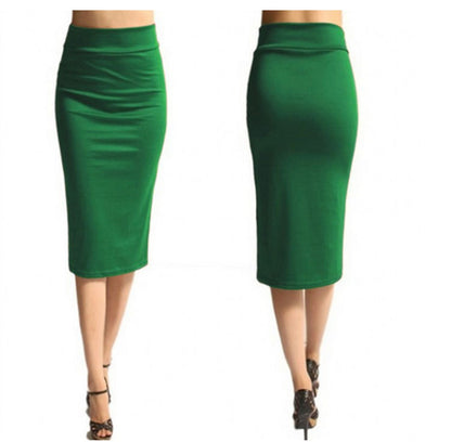 Thin Body Shows Thin Waist Pencil One-Step Skirt