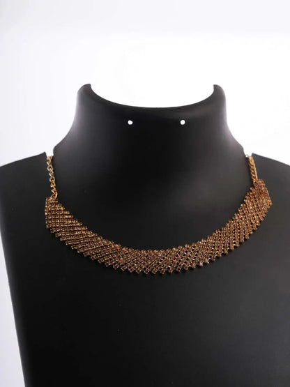 Women’s Indo-Western Drop Dangles Earring With Necklace For Women Fashion Jewellery for women Artificial Earrings and Necklace For women (Golden) Attractive Sister