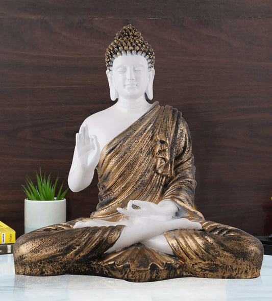 M/S PREM CRAFTS  Gautam Buddha Statue Showpiece Idol Figurine for Feng Sui, Vastu, Home Decor, Office, Diwali, Gifting, Living Room, Bedroom, Study Table -4 M/S PREM CRAFTS
